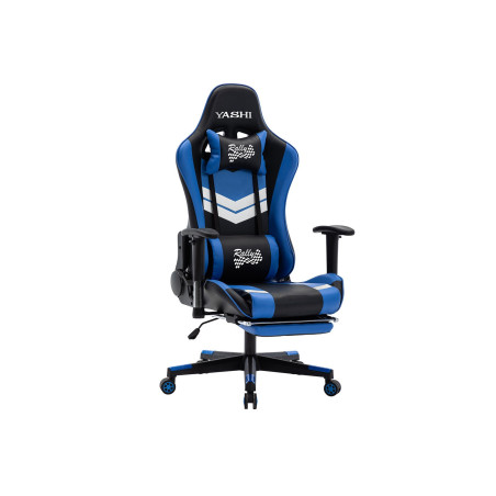 Sedia gaming yashi nero/blu [cy103]