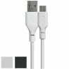 Cavo usb tiemme dati/carica per smartphone tipo-c usb-a 200cm