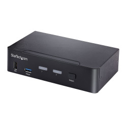 Switch kvm startech.com 2 porte nero [sv231dpuca]