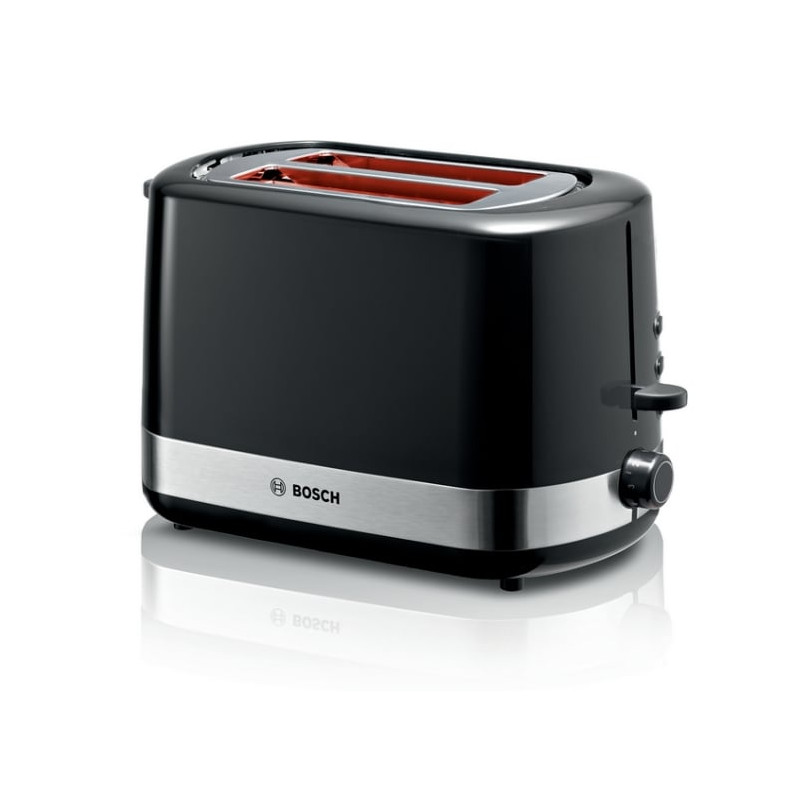 Tostapane bosch haushalt con griglia 800w nero/acciaio inossidabile