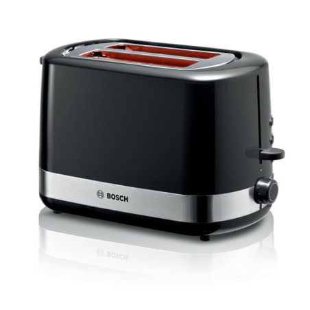 Tostapane bosch haushalt con griglia 800w nero/acciaio inossidabile