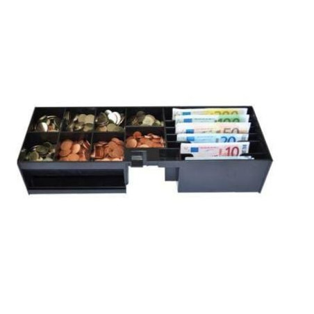 Cassetto coperchio apg ecd460 ribaltabile inserto 7 banconote 8 monete