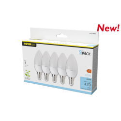 Set lampade led novaline oliva e14 5.5w 5pz [5l40n2]