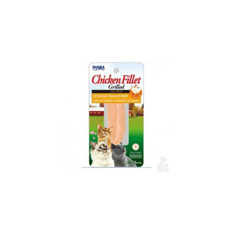 Mangime inaba chicken fillet grilled: cibo per gatti con pollo 25g