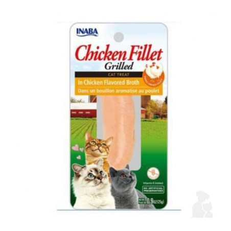 Mangime inaba chicken fillet grilled: cibo per gatti con pollo 25g