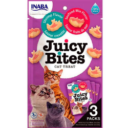Mangime inaba juicy bites: dolcetti umidi per gatti con gamberi e
