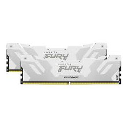 Ram dimm ddr5 32gb kingston renegade 6400mhz cl32 1.35v bianco [kf564c32rwk2-32]