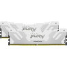 Ram dimm ddr5 32gb kingston renegade 6400mhz cl32 1.35v bianco [kf564c32rwk2-32]