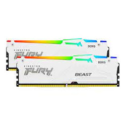 Ram dimm ddr5 64gb kingston bestia rgb expo 6000mhz cl36 1.35v bianco