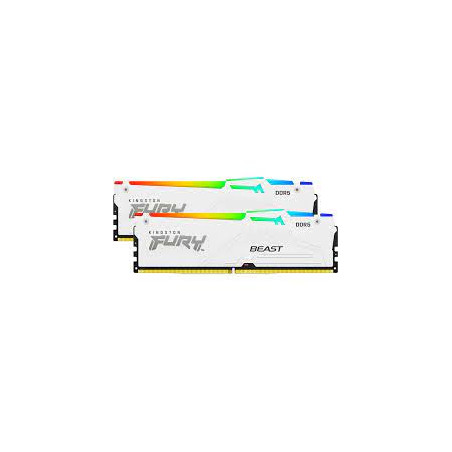 Ram dimm ddr5 64gb kingston bestia rgb expo 6000mhz cl36 1.35v bianco