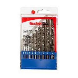 Set di punta elicoidale fischer per metallo hss-g 10pz. [536603]