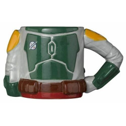Tazza star wars con braccio boba fett 355ml in ceramica grigio [mmebsw300086]