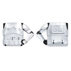 Tazza star wars 3d stormtrooper 400ml in ceramica bianco [mmebsw300022]