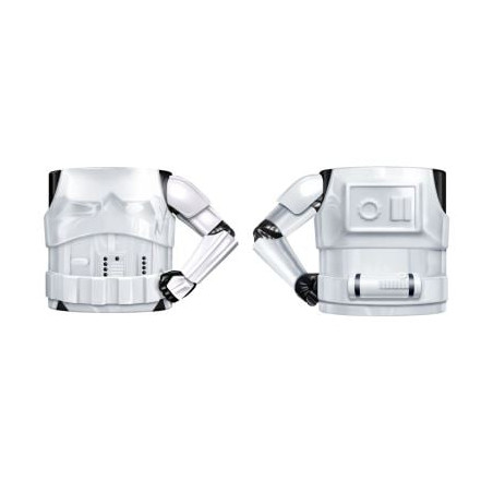 Tazza star wars 3d stormtrooper 400ml in ceramica bianco [mmebsw300022]
