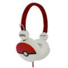 Cuffie oceania trading ltd pokemon pokeball core per bambini bianco/rosso