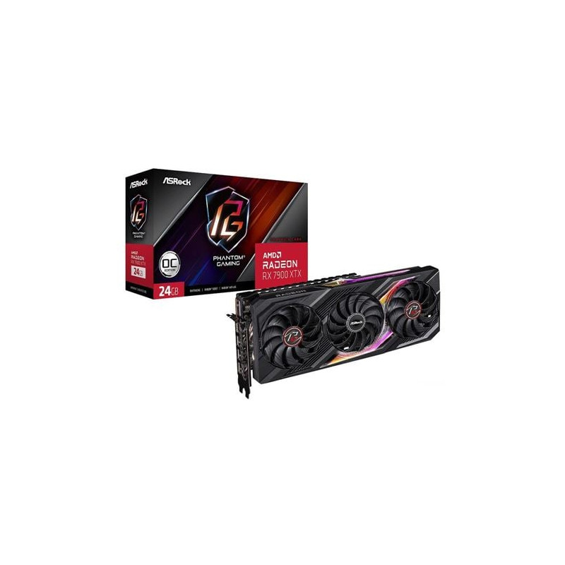 Scheda video amd asrock radeon rx 7900 xtx phantom gaming oc 24gb