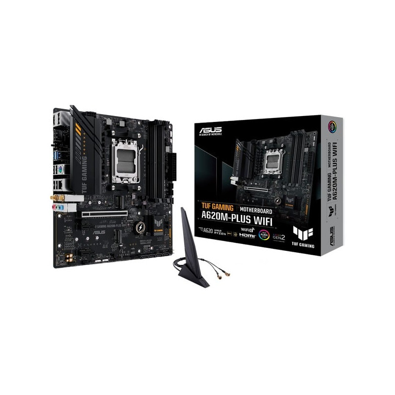 Scheda madre asus tuf gaming a620m-plus 4 x dimm ddr5 amd a620