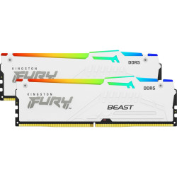 Ram dimm ddr5 32gb kingston fury beast 5600mhz cl36 1.25v bianco