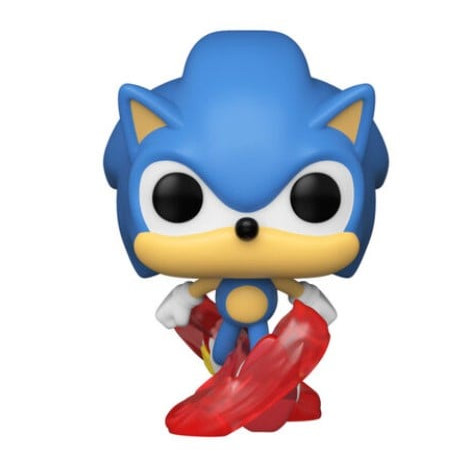 Funko pop n 632 sonic 30th sonic in corsa multicolore