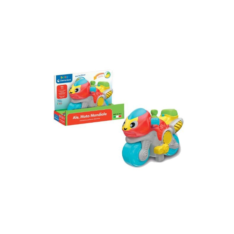 Gioco educativo clementoni baby ale moto mondiale 10mesi piu'