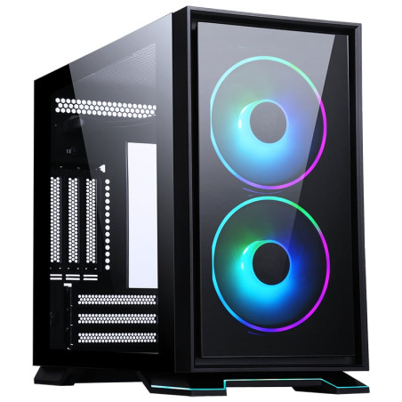 case itak galaxy 2q itx mini-tower argb nero [itgcagal2q]