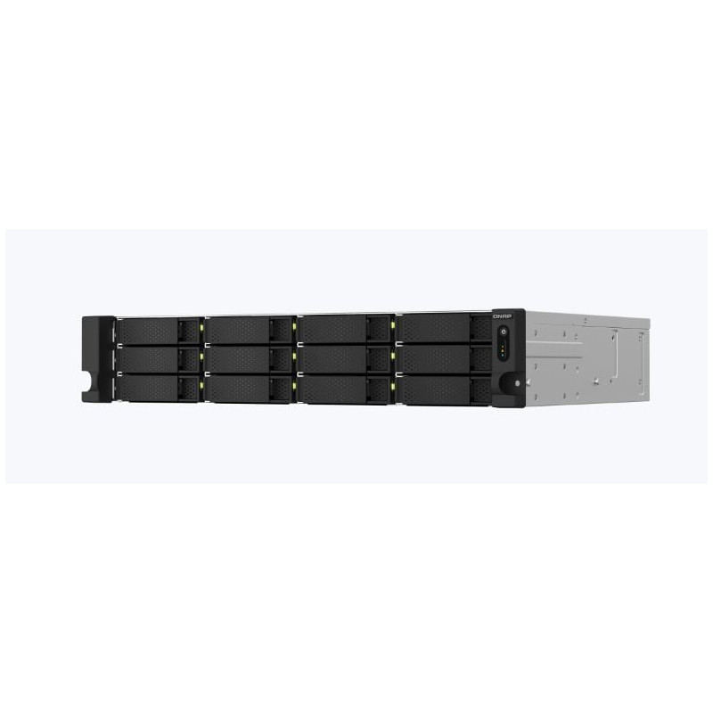 Server qnap ts-1264u-rp-8g argento/nero [ts-1264u-rp-8g]