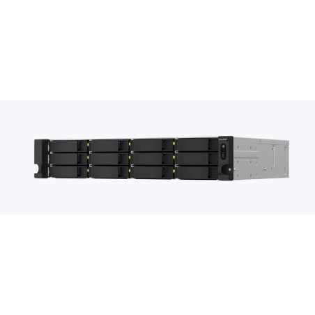Server qnap ts-1264u-rp-8g argento/nero [ts-1264u-rp-8g]