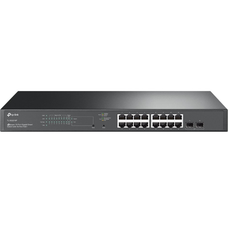 Switch tp-link jetstream gestito l2/l2+ 2xsfp + 16xrj-45