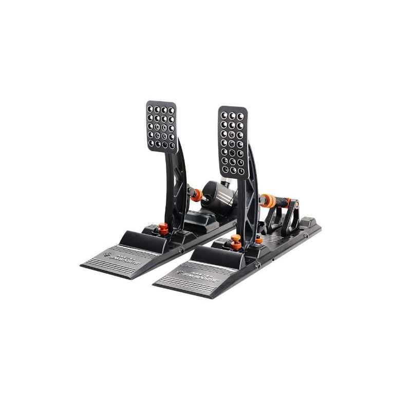 Pedeliera asetek acceleratore invicta s sim racing nero/arancione