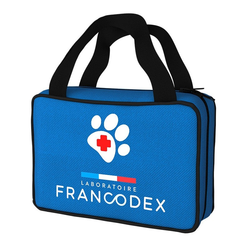 Borsa francodex kit pronto soccorso per animali blu [fr179184]