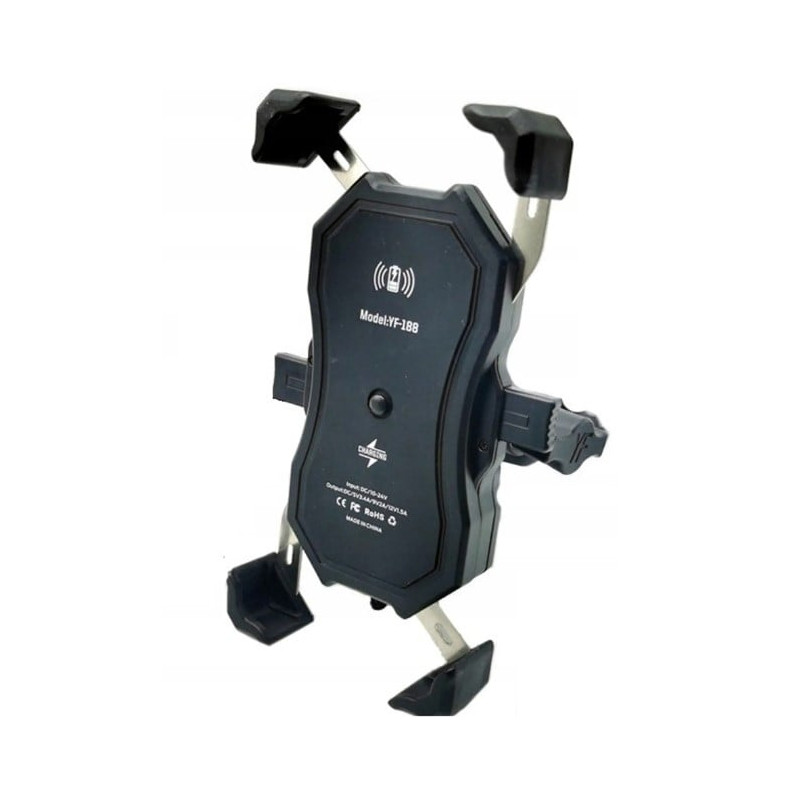 Supporto per telefono freedconn mc1w con caricatore induttivo nero