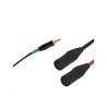 Cavo audio ssq mixlr3 jack stereo 3.5mm - 2x xlr maschio 3m nero
