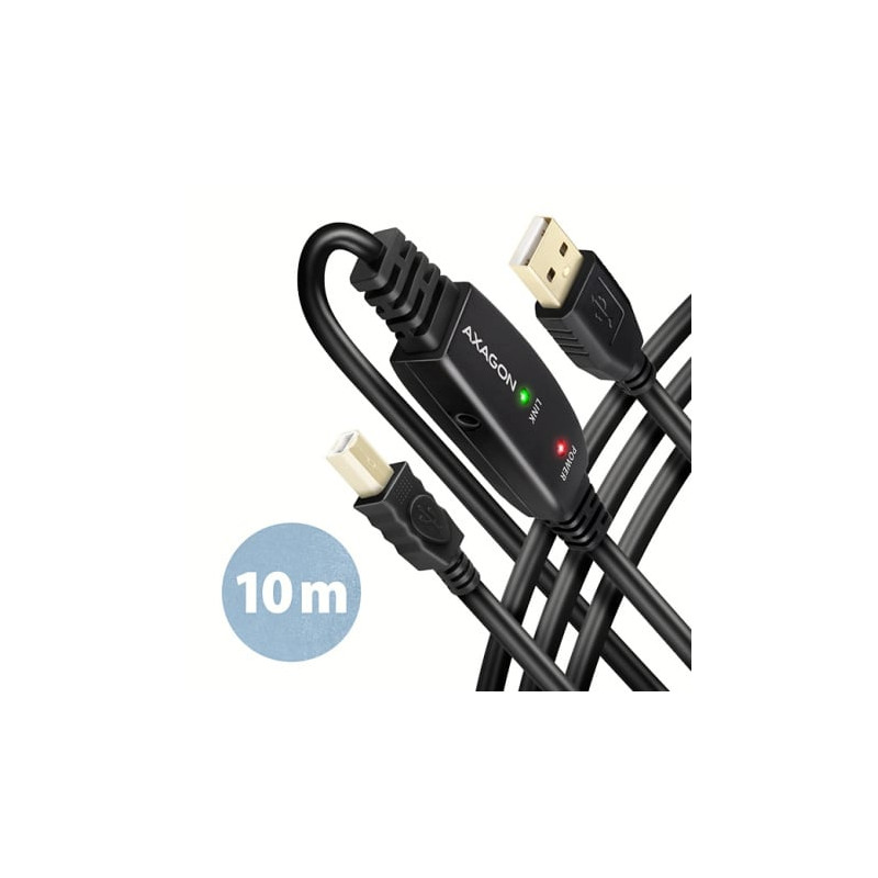 Cavo axagon adr-210b ripetitore attivo usb 2.0 a-m a b-m