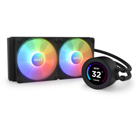 Dissipatore cpu a liquido nzxt kraken elite 240 rgb 240mm nero [rl-kr24e-b1]