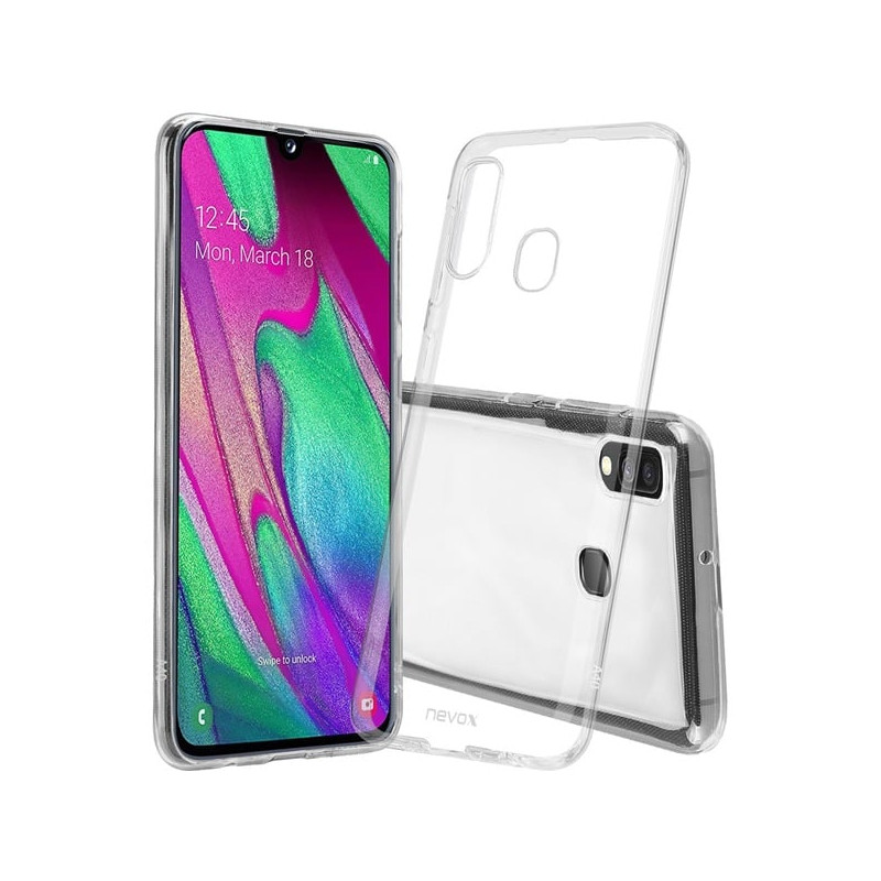custodia nevox styleshell flex per samsung galaxy a41 transparente