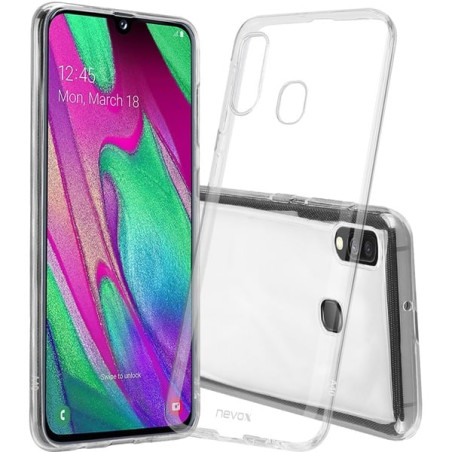 custodia nevox styleshell flex per samsung galaxy a41 transparente
