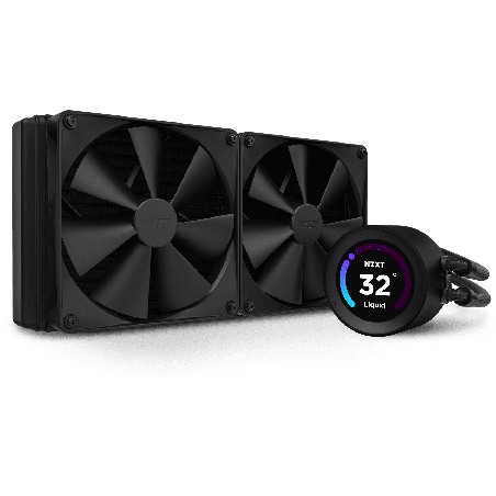 Dissipatore cpu a liquido nzxt kraken elite 280 rgb 280mm nero [rl-kn28e-b1]