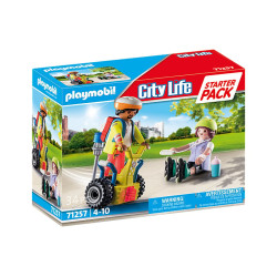 Gioco da costruzione playmobil 71257 city life starter pack salvataggio