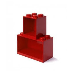 Iconic brick plank set room copenhagen lego shelf 4+8 rosso [41171730]