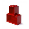 Iconic brick plank set room copenhagen lego shelf 4+8 rosso [41171730]