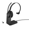 Cuffia jabra evolve2 55 mono stereofonico con microfono usb/bluetooth