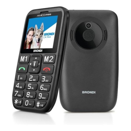 Telefono cellulare brondi amico stiloso dual sim 1.3mp nero [10279060]