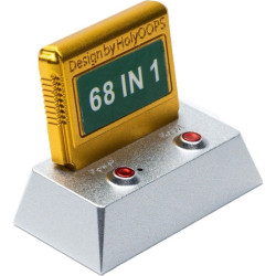 Keycap keychron computer artisan in alluminio argento/oro [at-12]