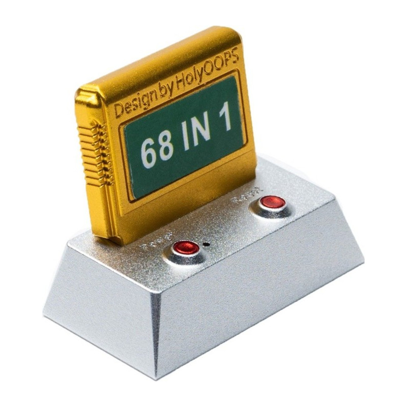 Keycap keychron computer artisan in alluminio argento/oro [at-12]