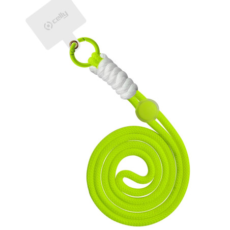 Portacellulare da collo celly lacetnyl fluo giallo [lacetnylylf]