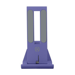 Supporto da tavolo celly per smartphone viola/grigio [swcolordeskvl]