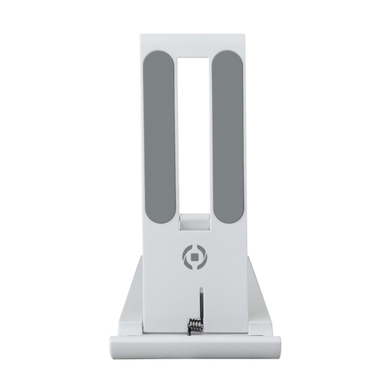 Supporto da tavolo celly per smartphone bianco/grigio [swcolordeskwh]