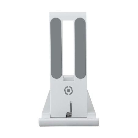 Supporto da tavolo celly per smartphone bianco/grigio [swcolordeskwh]