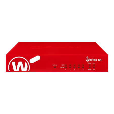 Firewall watchguard firebox t25 con 3 anni di sicurezza totale rosso