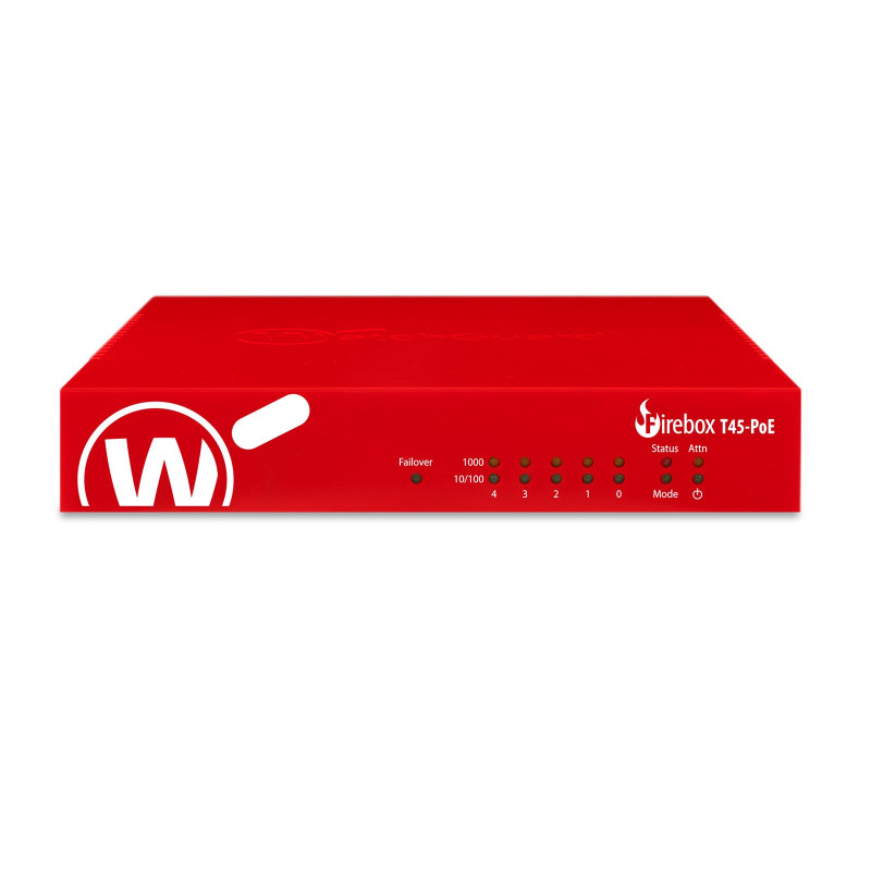 Firewall watchguard firebox t45-poe con 3 anni di sicurezza totale